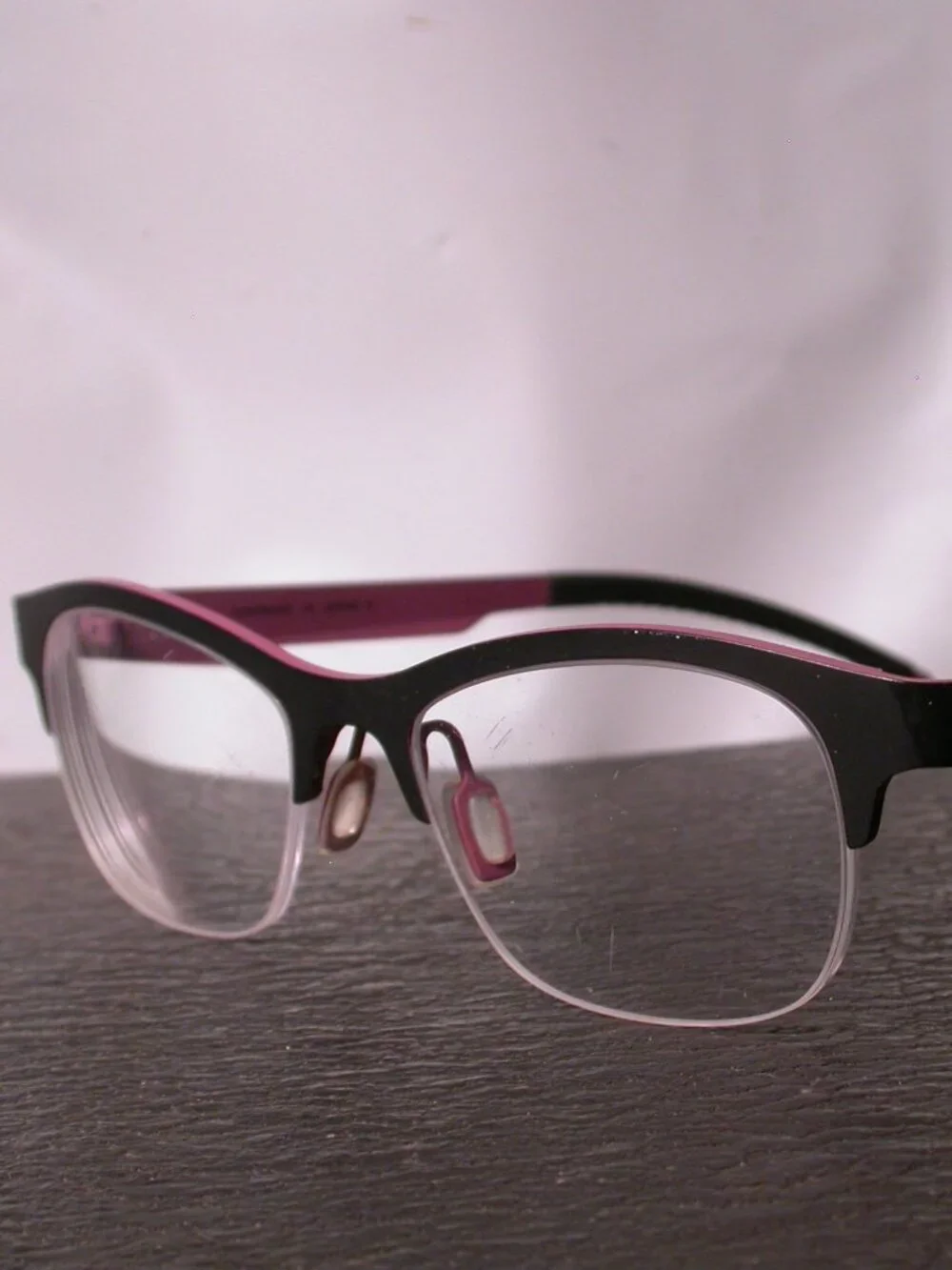 Orgreen Kissy Suzuki Black and Pink Modern Eyeglasses Frames Made in Japan